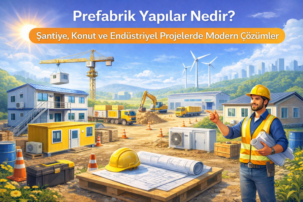 Prefabrik Yapılar Nedir? Şantiye, Konut ve Ticari Projelerde Modern Çözümler